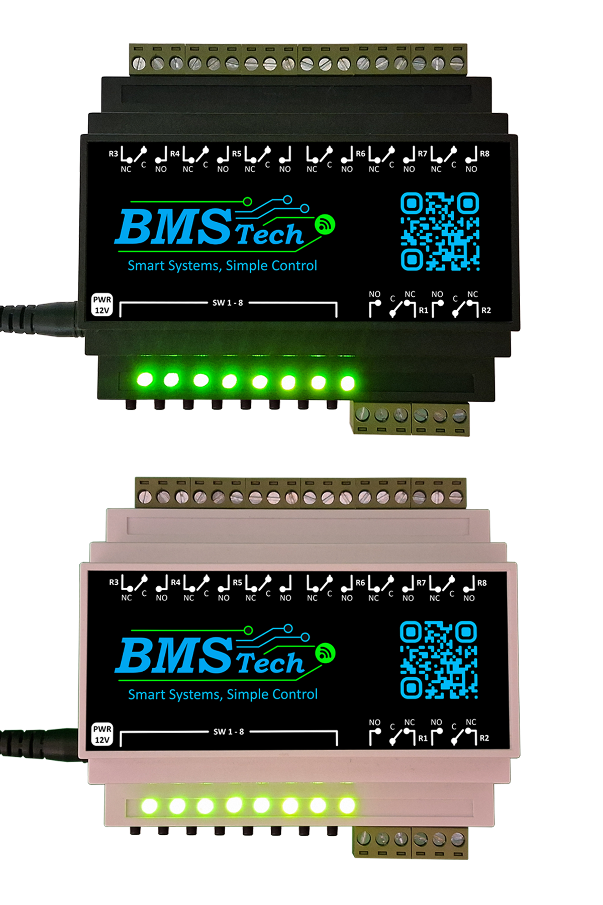BMS Tech 8-Channel WiFi Relay Module for home automation